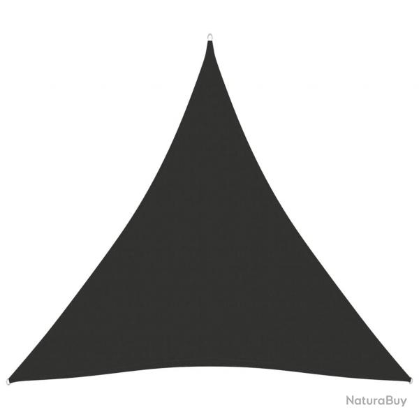 Voile toile d'ombrage parasol tissu oxford triangulaire 6 x 6 x 6 m anthracite 02_0009944