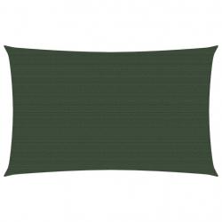 Voile d'ombrage 160 g/m² vert foncé 4 x 7 m PEHD 02_0009437