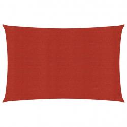 Voile toile d'ombrage parasol 160 g/m² rouge 2 x 5 m PEHD 02_0009258