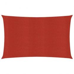 Voile d'ombrage 160 g/m² rouge 3 x 6 m PEHD 02_0009273