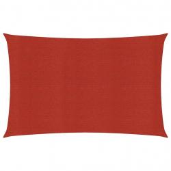 Voile toile d'ombrage parasol 160 g/m² rouge 2,5 x 5 m PEHD 02_0009251
