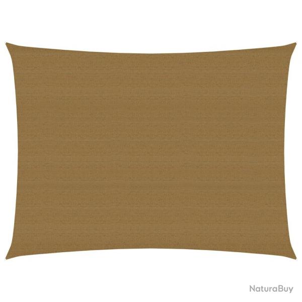 Voile d'ombrage 160 g/m taupe 3 x 4,5 m PEHD 02_0009315