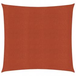 Voile d'ombrage 160 g/m² terre cuite 5 x 5 m PEHD 02_0009356