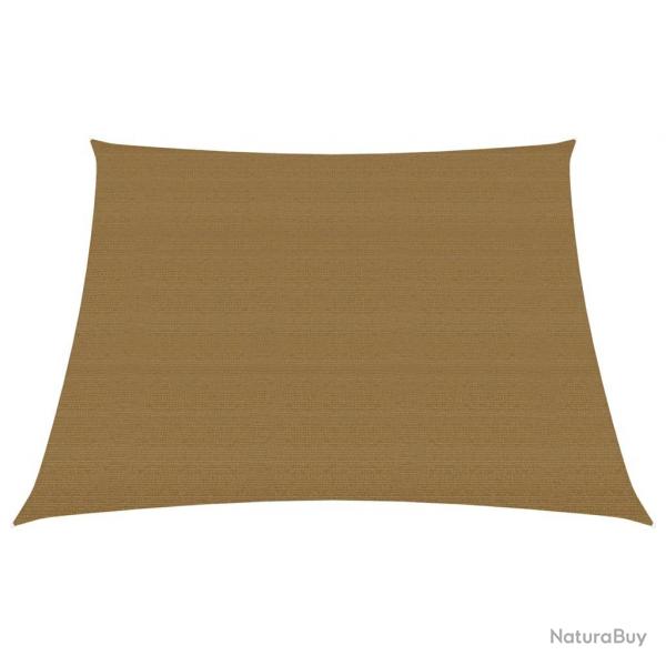 Voile d'ombrage 160 g/m taupe 4/5 x 4 m PEHD 02_0009322