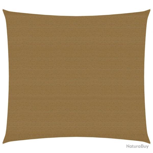 Voile d'ombrage 160 g/m taupe 3,6 x 3,6 m PEHD 02_0009307