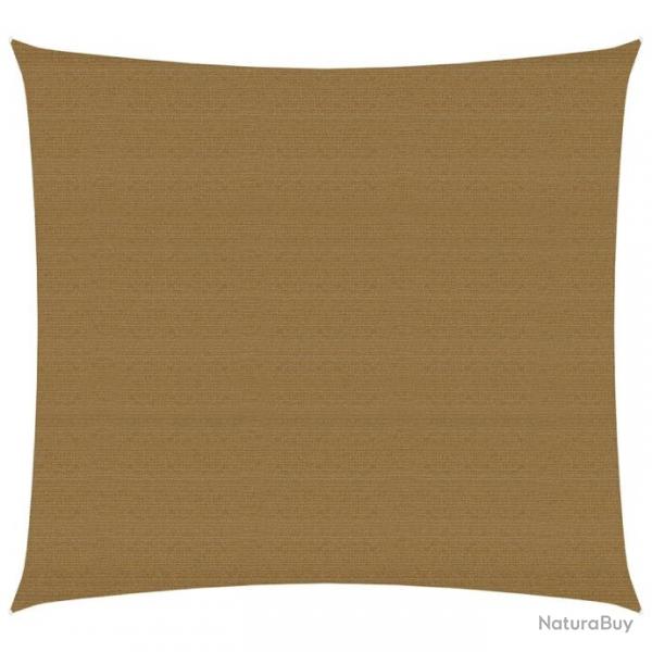 Voile d'ombrage 160 g/m taupe 3 x 3 m PEHD 02_0009311