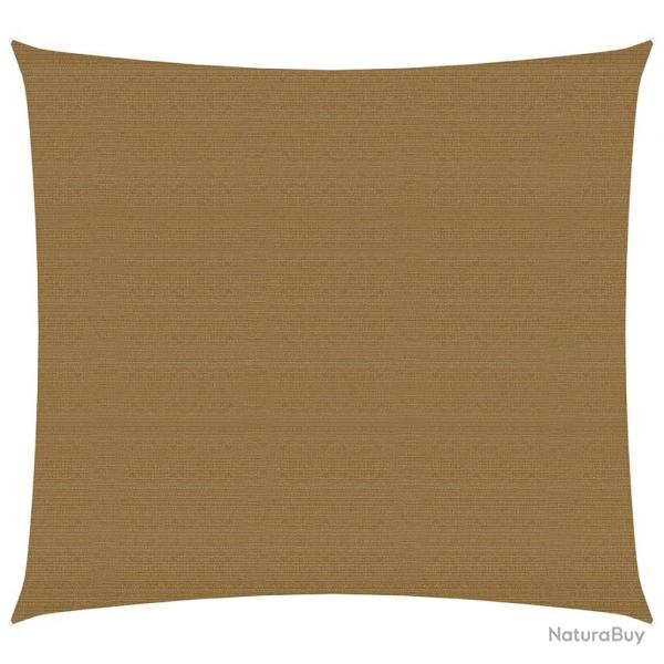 Voile d'ombrage 160 g/m taupe 3 x 3 m PEHD 02_0009311