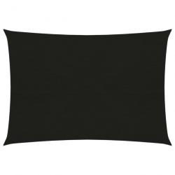 Voile d'ombrage 160 g/m² noir 3,5 x 5 m PEHD 02_0009195