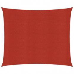 Voile d'ombrage 160 g/m² rouge 4 x 4 m PEHD 02_0009277