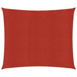 Voile d'ombrage 160 g/m² rouge 3 x 3 m PEHD 02_0009266