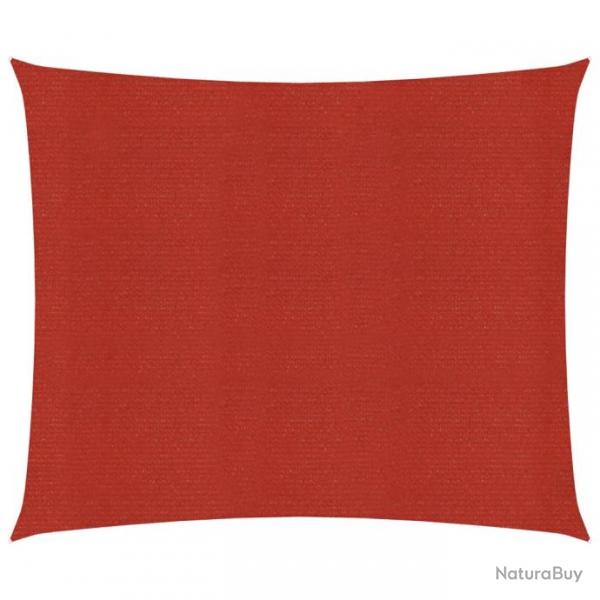 Voile d'ombrage 160 g/m rouge 3 x 3 m PEHD 02_0009266