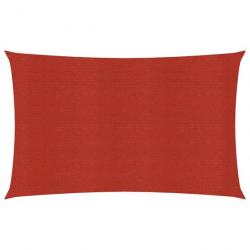 Voile d'ombrage 160 g/m² rouge 4 x 7 m PEHD 02_0009284