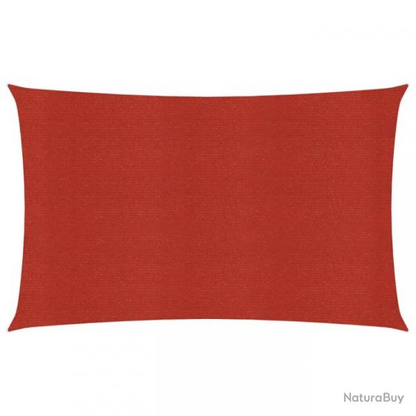 Voile d'ombrage 160 g/m rouge 4 x 7 m PEHD 02_0009284