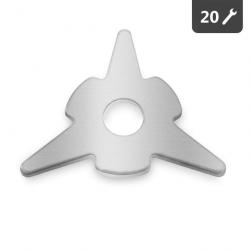 Rondelles triangulaires accessoire pour le marteau à inertie à clou et le débosseleur 20 pièces 14_