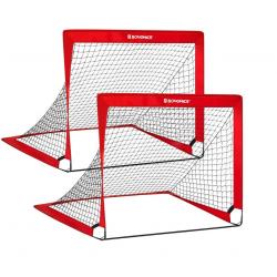 Lot de 2 cage de football pour enfants pliable filet de football montage rapide pour jardin cours c