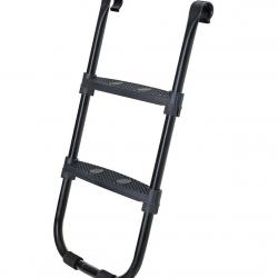 Échelle de trampoline antidérapante hauteur 76 cm avec cadre métallique et larges marches noir 12_0