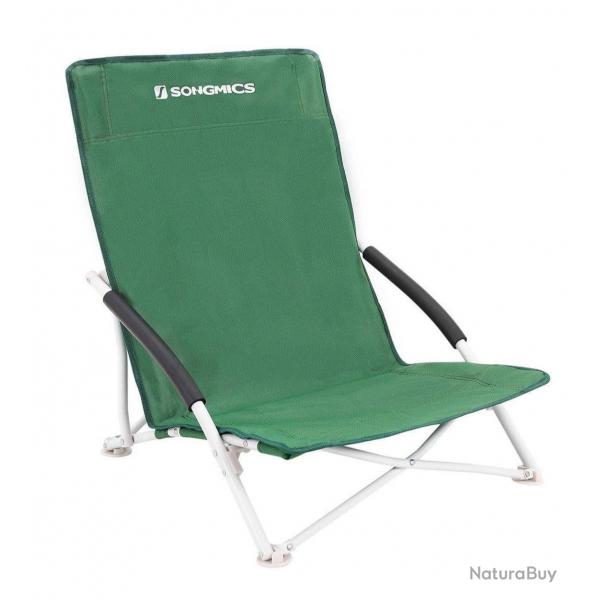 Chaise de plage chaise de camping fauteuil pliante de jardin 61 x 53 5 x 65 cm charge 150 kg 12_000