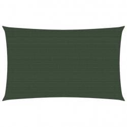 Voile d'ombrage 160 g/m² vert foncé 3,5 x 5 m PEHD 02_0009417