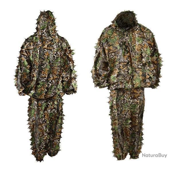 TENUE CAMOUFLAGE ULTRA LGRE GHILLIE SNIPER CHASSE AIRSOFT - CAMOUFLAGE FORT LIVRAISON GRATUITE