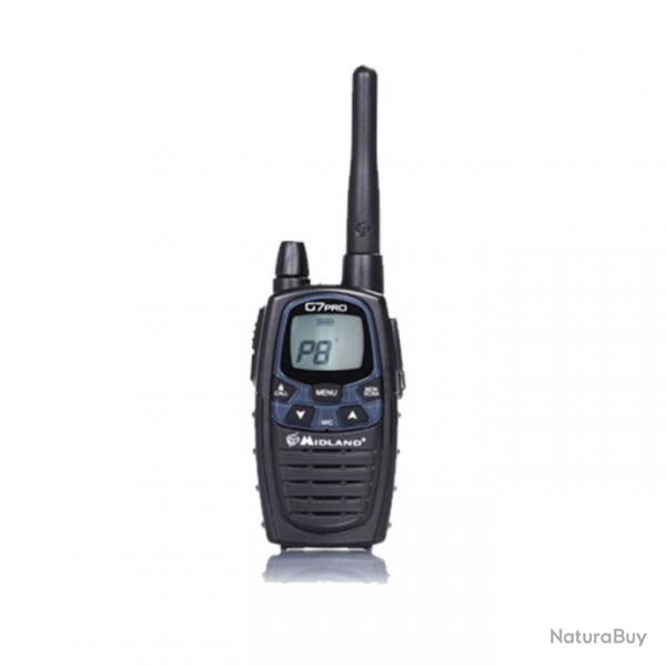 Midland Talkie-walkie G7 Pro Nero Radio Dual Band PMR446 | LCD | 500/10mW