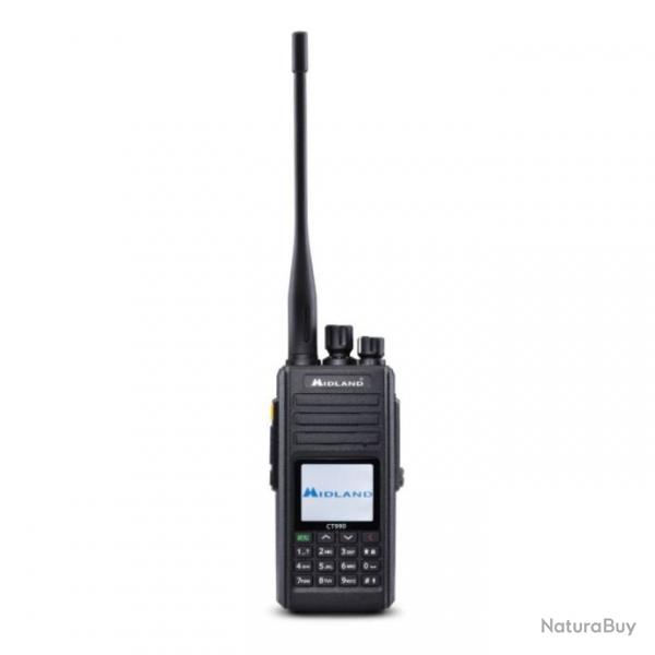 Midland Talkie-Walkie CT 990 EB Noir Radio Dual Band PMR446 | LCD | 2800mAh | FM