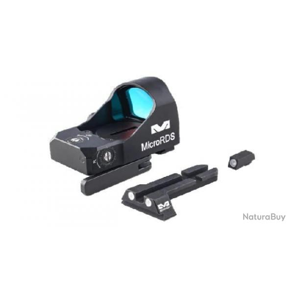 MEPROLIGHT KIT MICRO RDS POUR GLOCK AVEC MONTAGE HAUSSE ET GUIDON