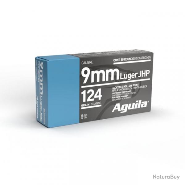 AGUILA 9X19 JHP 124GR X50