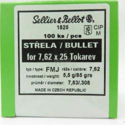 OGIVES SELLIER BELLOT 762 TOKAREV 85GR X100