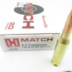 HORNADY 65 CREEDMOOR 140GR ELD MATCH X20