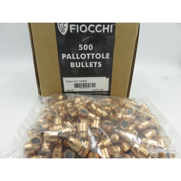 OGIVES FIOCCHI 45 ACP FMJ FN 200GR X500