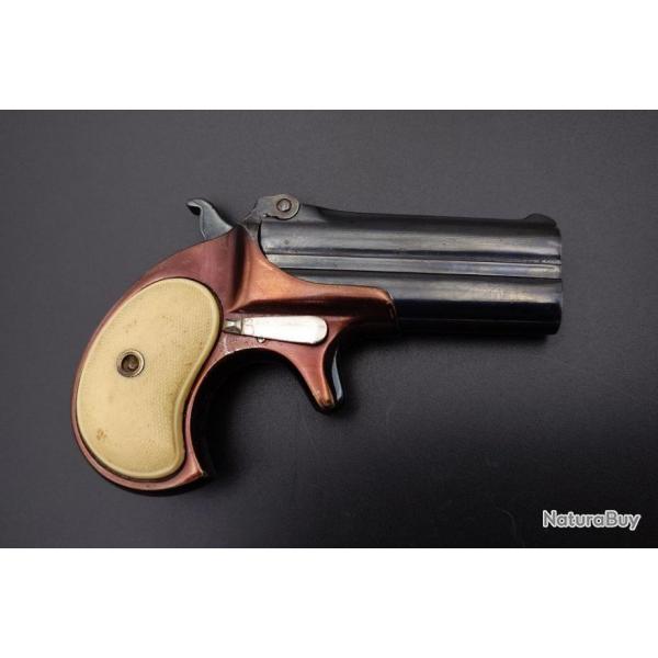 PISTOLET REMINGTON DERINGER OVER UNDER CALIBRE 41 ANNULAIRE 41RF - USA XIX U.S.A. XIX eme Categorie