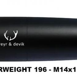 MODERATEUR DE SON FREYR&DEVIK 196 CALIBRE 22 FILETAGE M14x1