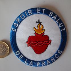 écusson collection Sacré-Coeur de Jésus Espoir et Salut de la France