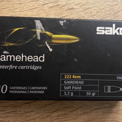 Balle de carabine Sako 222 Gamehead