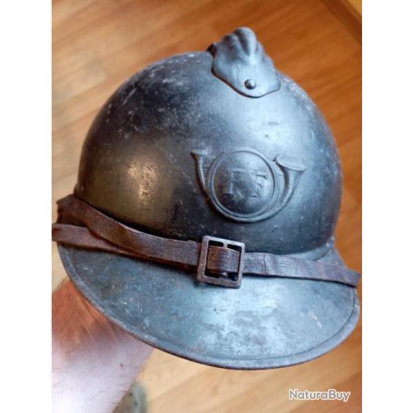 Casque Adrian Mle1915 de chasseur  pied.