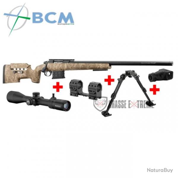 Pack Carabine BCM Rubis Tactical Digital Camo Cal 308 Win Avec Lunette et Accessoires