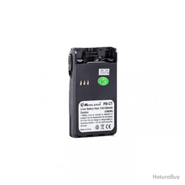 Midland Batterie Rechargeable 1200mAh pour CT210, CT400, G14 | Li-Ion, Fiable