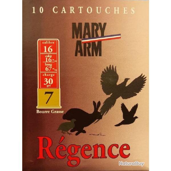 Cartouches MARY ARM REGENCE - Cal16/67 30gr N7 BG X10