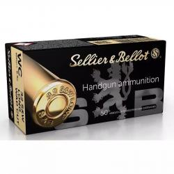 Cartouches SELLIER & BELLOT 32 SMITH & WESSON LONG WAD CUTTER 100grs - Boite de 50 unités