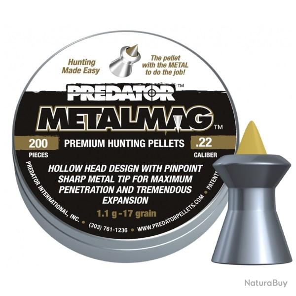 PLOMBS JSB CAL.5.5MM 22 PREDATOR METALMAG 1.1G 17GR PAR 200