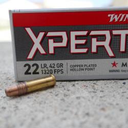 100 cartouches HP 22LR XPERT RIMFIRE de WINCHESTER