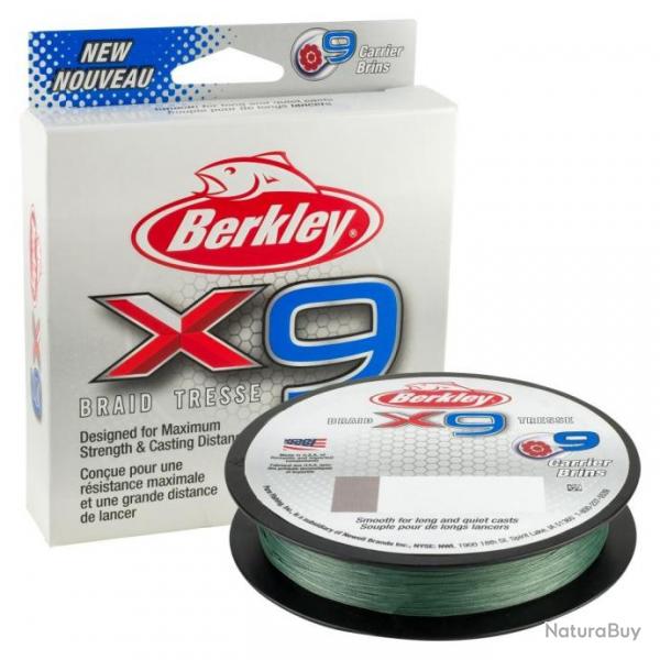 BERKLEY X9 BRAID GREEN 150M 0.10 mm