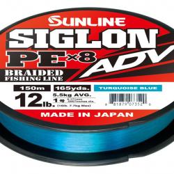 SIGLON BRAID ADV 8X PE Bleu turquoise 150M PE 0.8