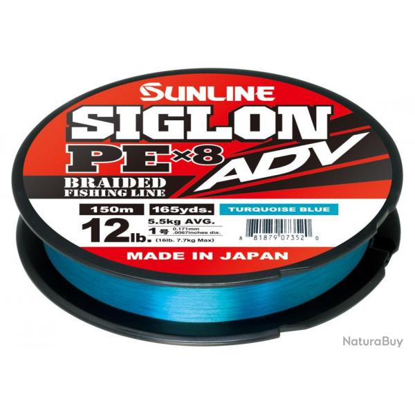 SIGLON BRAID ADV 8X PE Bleu turquoise 150M PE 0.8