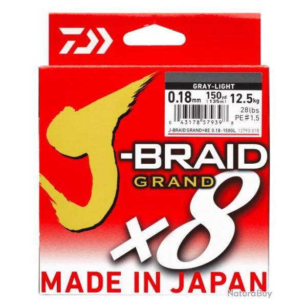 TRESSE J-BRAID GRAND DAIWA 135M 0.13mm