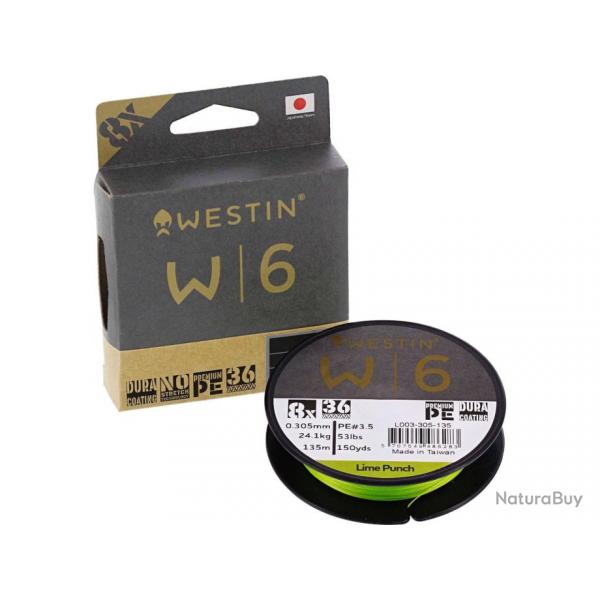 Tresse WESTIN W6 Lime Punch 0.08mm 135m 3.7Kg