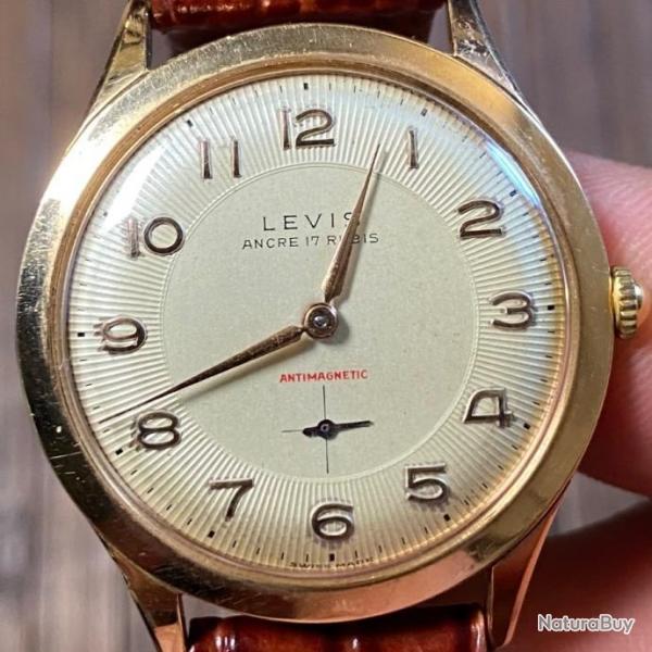 BELLE MONTRE LEVIS  VINTAGE OR 18 kt