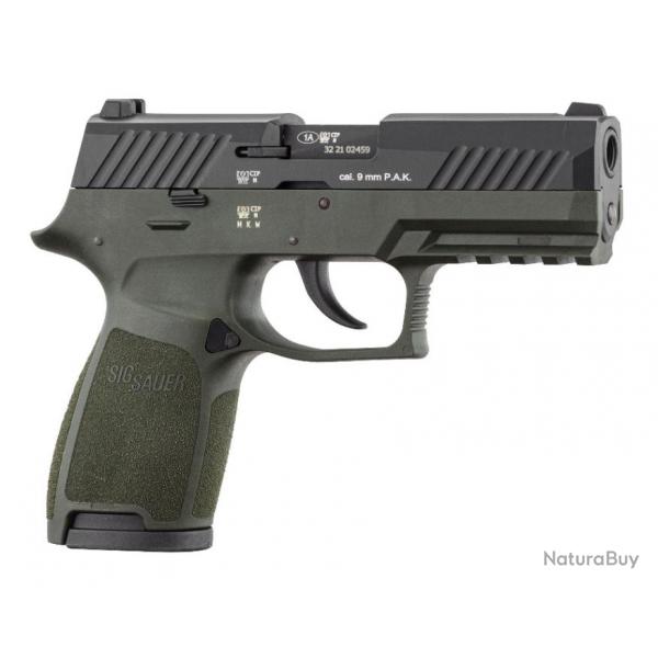 pistolet  blanc SIG SAUER P320 9mm P.A.K. OD/GREEN