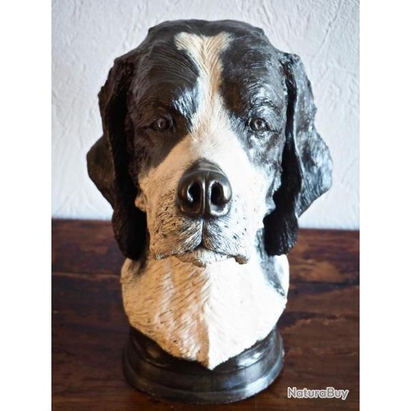 Le fidle, sculpture chien de chasse