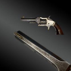 Revolver Manhattan Arms .22 Cal. Gravé D'usine, Cal. 22 Etats-unis : 1861 / 1862